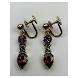 Gold Multi-Gemstone Earrings.