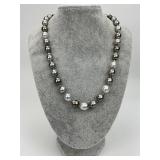 14KT Gold Clasp & Baroque Tahitian Pearl Necklace.