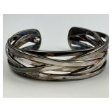 Heavy Sterling Silver Lagos Bangle.