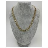 14KT Italian Gold Kisinian Link Necklace.