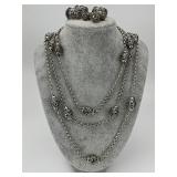 7pc Gold & Sterling Konstantino Filigree Jewelry.