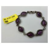 Sterling Silver Lagos Gemstone Bracelet.