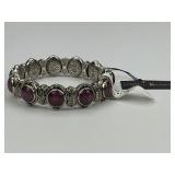 18KT Gold & Silver Konstantino Gemstone Bangle.