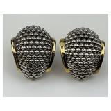 18KT Gold & Sterling Silver Lagos Earrings.