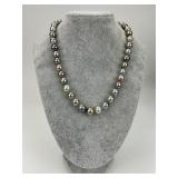 Tahitian Pearl & Diamond Clasp Necklace.