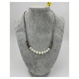 NWT Sterling Silver Lagos Pearl Necklace.