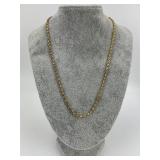 14KT Gold Chain Link Necklace.