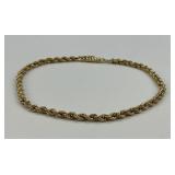 14KT Gold Rope Twist Bracelet.
