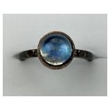 18KT & Sterling Silver Rona Fisher Gemstone Ring.