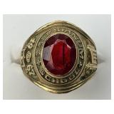 10KT Gold Menï¿½s 1967 Salesianum School Ring.