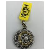 18KT Gold & Sterling Silver Lagos Diamond Pendant.