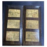 1966 Anton Pieck Varnished Wood Art.