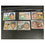 Vintage Topps Baseball Trading Cards.