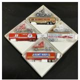 4 Winross Advertising Trucks & Trailers.