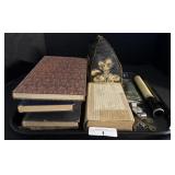 Vintage Books, Keys, Watch.