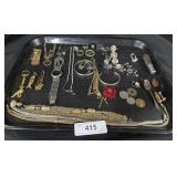 Sterling Silver Ring, Costume Jewelry.