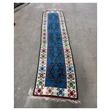 Hand Knotted Turkish Kilim Runner.
