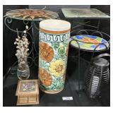 Garden Tables, Spain Umbrella Stand, Solar Light.