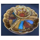 Spinning Pottery Divided Tray.