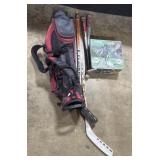 Golf Club Bag, Hockey Sticks, Baseball Bats.