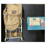 Boy Scouts Backpack & Sears Menï¿½s Ice Skates.