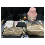 Ladies Fashion Hats, Scarfs, Purses.