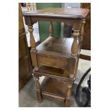 Mid Century Oak End Tables.