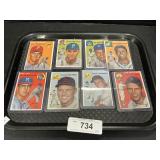Vintage Topps Baseball Trading Cards.