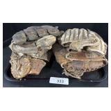 Vintage Baseball Gloves.
