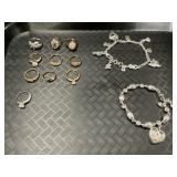 Brighton Charm Bracelets, Rings, Avon.