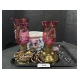 2 Lamps, Ceramic Planter, Ice Cream Scooper.