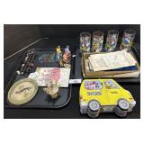 Chalkware Nativity Figures, Character Glasses.