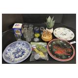 Vintage Urine Jars, Art Glass, Enamelware.