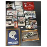 NASCAR Ephemera, Clock, Hood Wall Hangings.