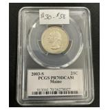 2003-S Maine Quarter PCGS.