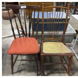 Windsor Style Chair, Oak & Cane Rocker.