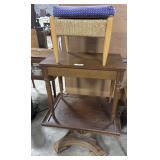 Mid Century End Tables & Footstool.