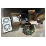 Window Fan, Wreath, Lamp, Block Toys.