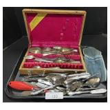 Various Silver Plated Flatware.