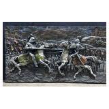 J. Segura Fiberglass Medieval Art Sculpture.