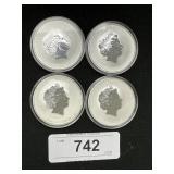 4 1 Oz 999 Fine Silver Australian Dollars