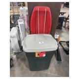 Roughneck 30gal Waster Bin, Plastic Sled.