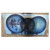 Framed Modern Abstract Painting.