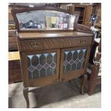 Antique Petite Oak China Buffet.
