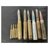 WWII 20mm & 30-06 Rounds.