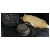 Cutting Boards, Cast Iron Pan, Baking Dishes.