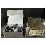 Garmin GPS Screen, Assorted Chargers, LG Phone.