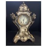 Antique Royal Bonn Hand Painted Mantle Clock.
