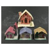 Putz Houses, Celluloid Deer, Candy Containers