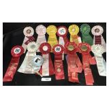 15 Various PA Horse Show Placement Ribbons.